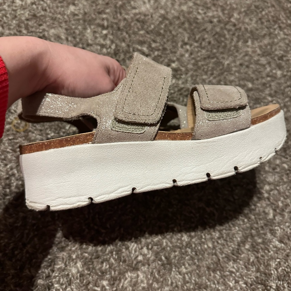 OTBT Women's Sandals - Glittering Silver - Picture 2 of 14